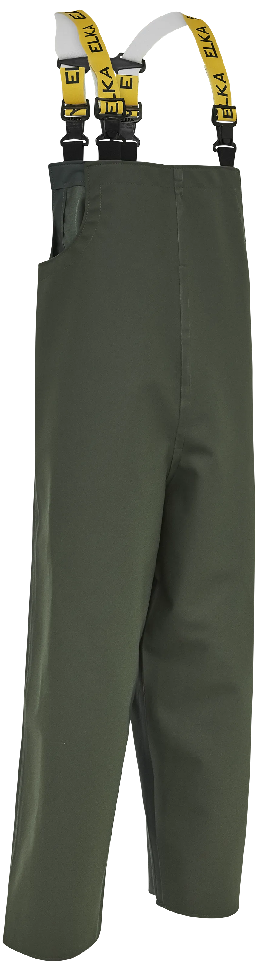 Kjeledress med seler elastomer 179909 oliven str. 5XL