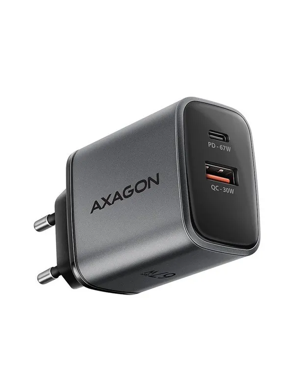 AXAGON power adapter - USB Type A USB-C - 67 watt