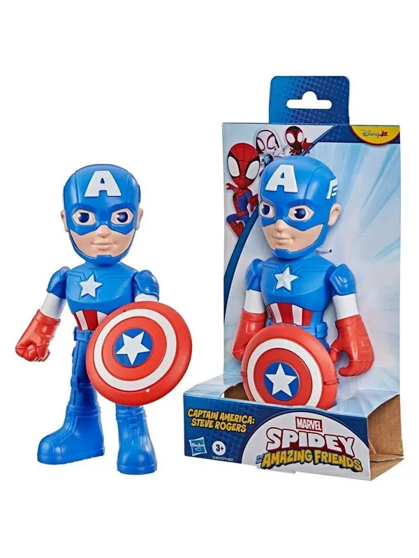 Spidey and His Amazing Friends Spidey & Friends Figure 22.5 cm - Captain America
