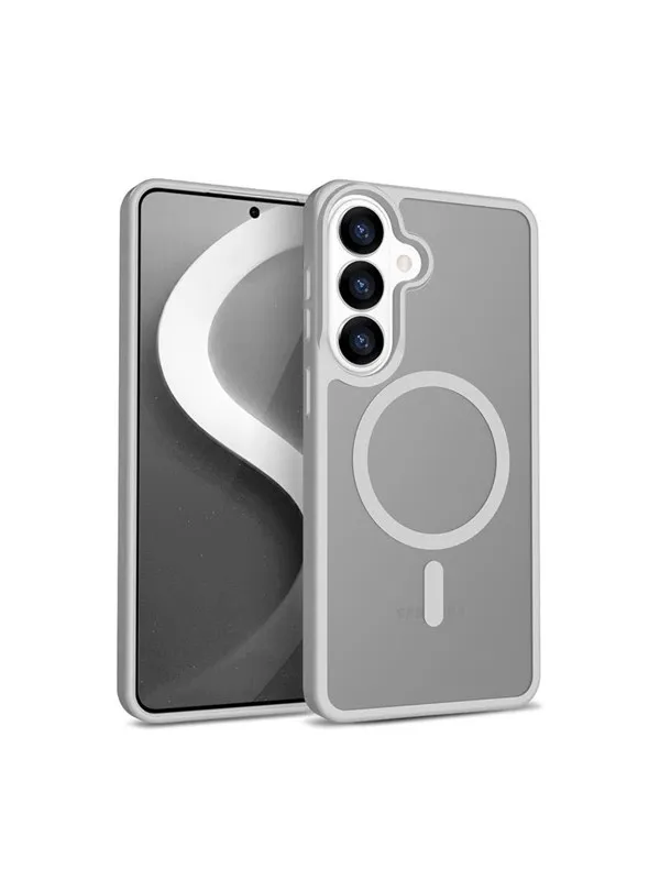 CRONG Hybrid Matte Magnetic - MagSafe Case for Samsung Galaxy S26 (Gray)