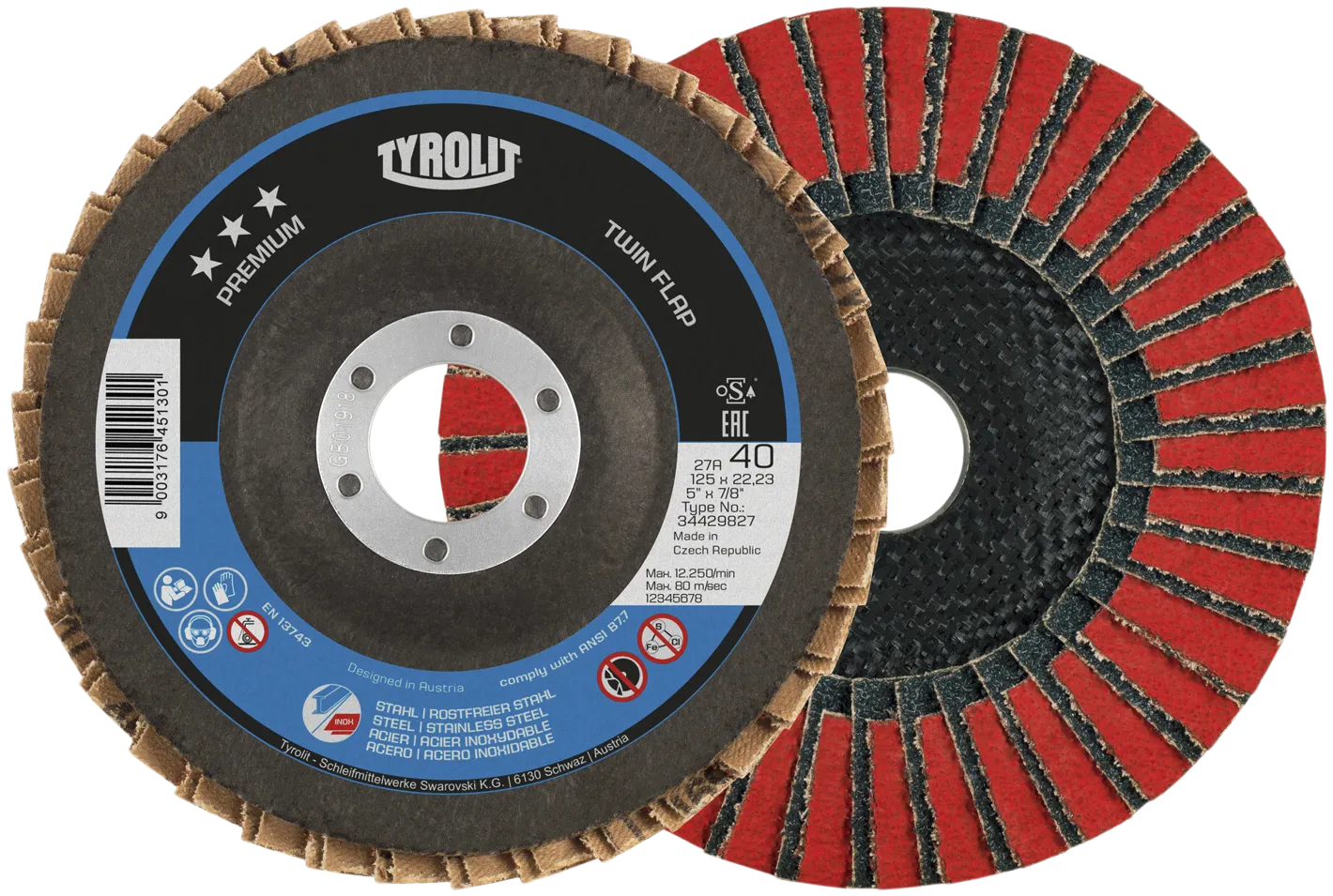 Lamellskive Premium 27SLA ø125 ZACA60Q-B