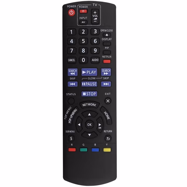 Fjernkontrollerstatning for N2QAYB000575 for Panasonic Blu-ray DVD-spiller