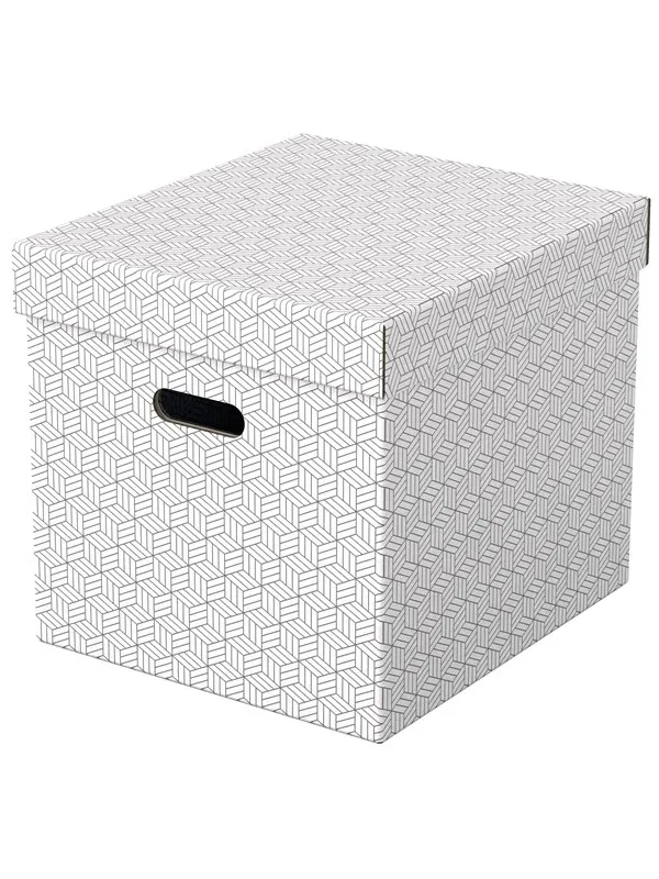 Esselte  Home Cube oppbevaringboks, pakke med 3 Hvit