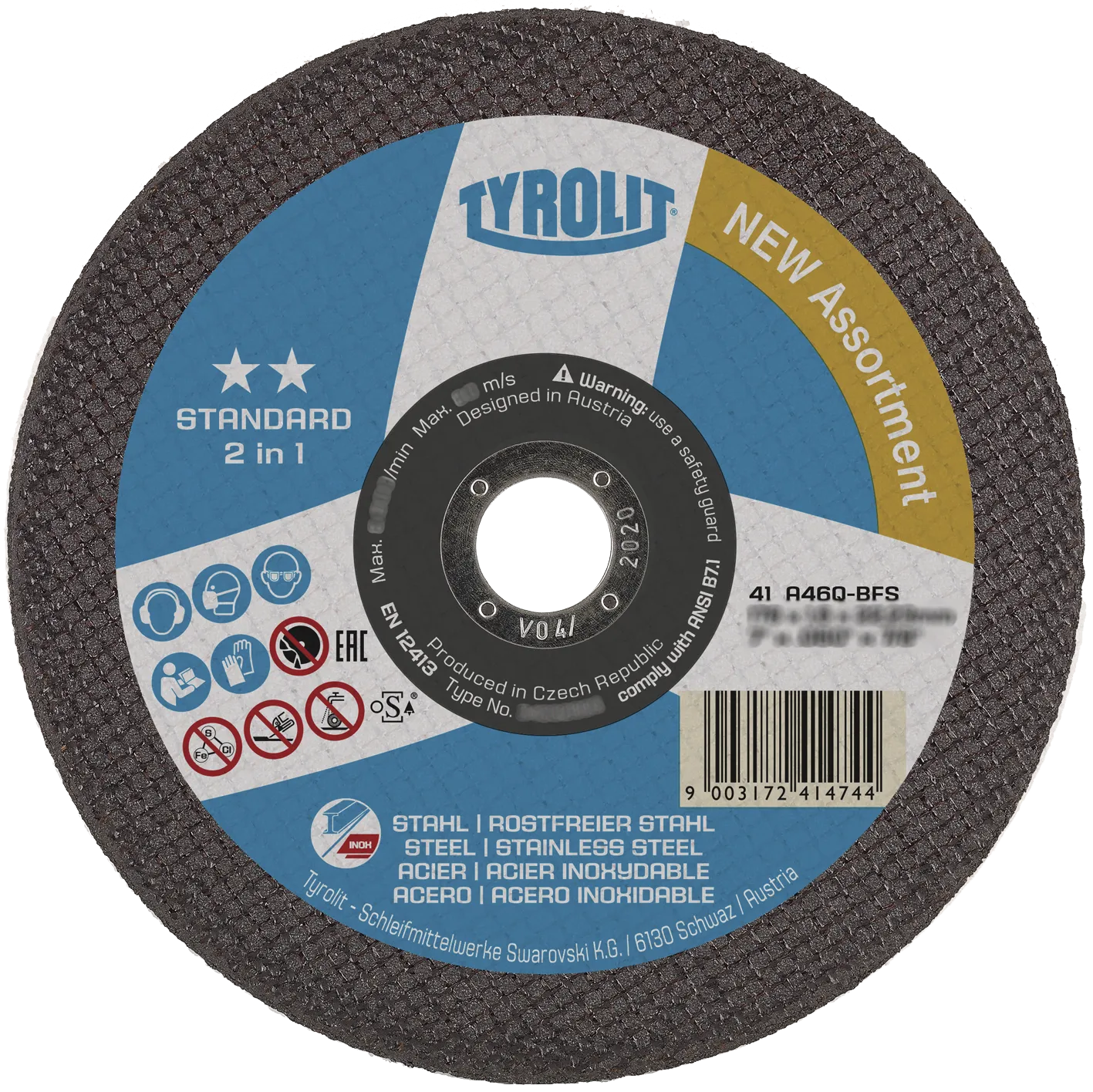 Kutteskive Standard 41X ø150×1,6 A46Q-BFS