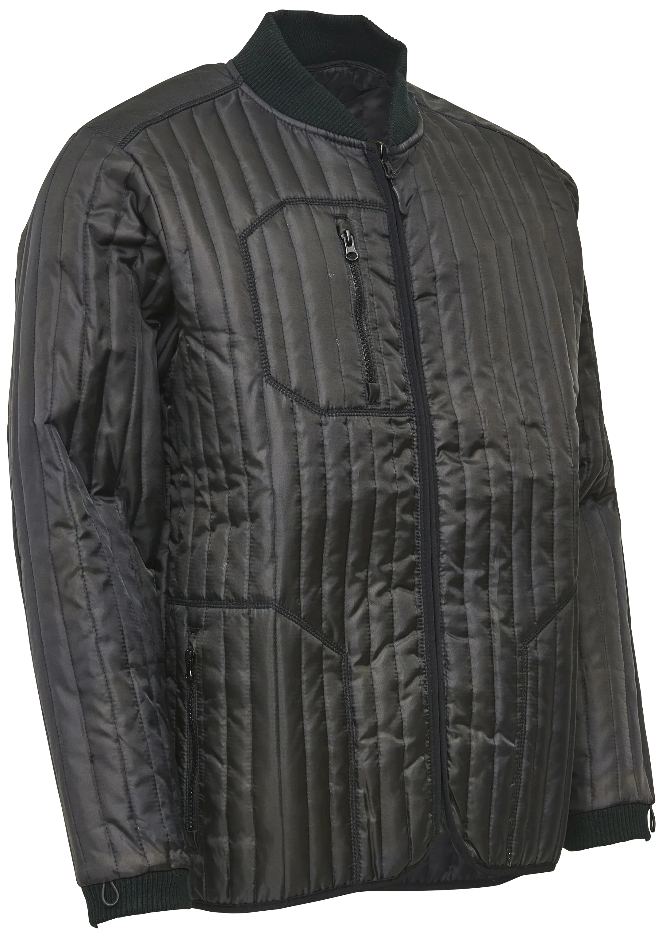 Termojakke zip-in 160014 sort str. S