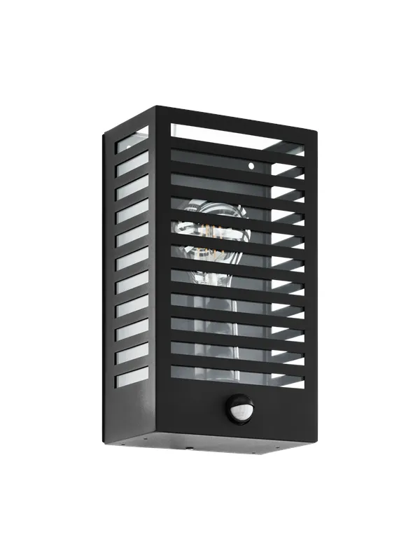 EGLO ALAMONTE 3 outdoor wall lamp with sensor black