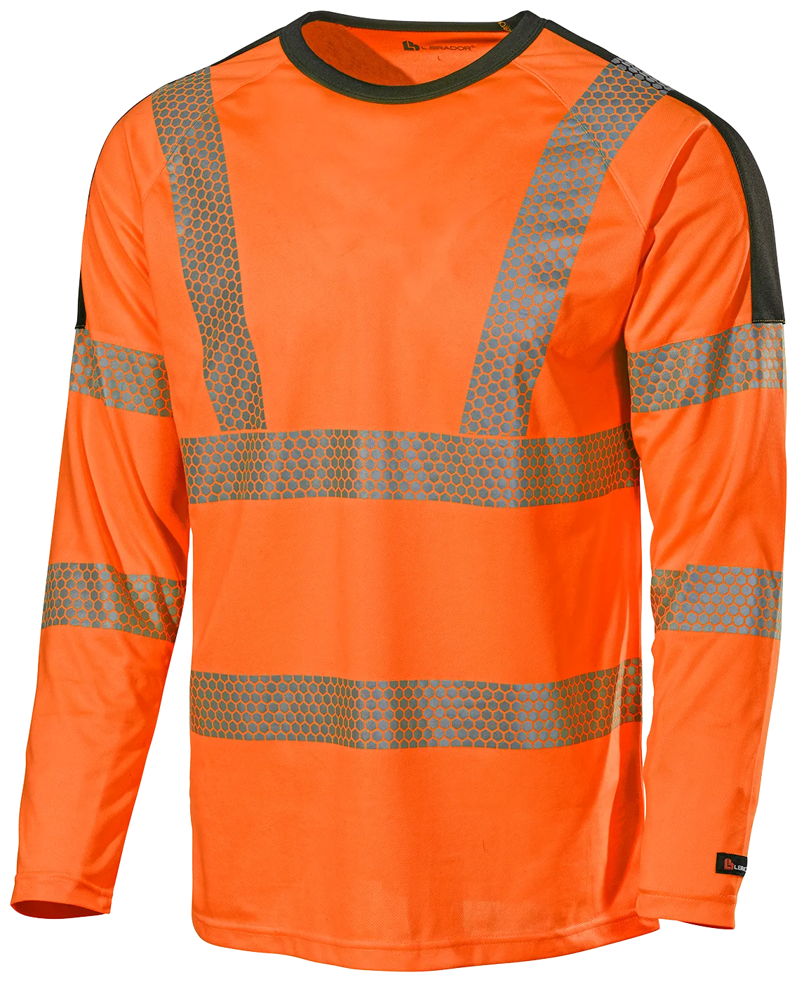T-skjorte 6121P Oransje/Sort Str. 5XL