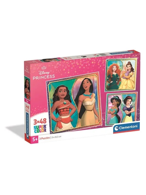 Clementoni Puzzle Square - Disney Princess 3x48 pieces Gulv