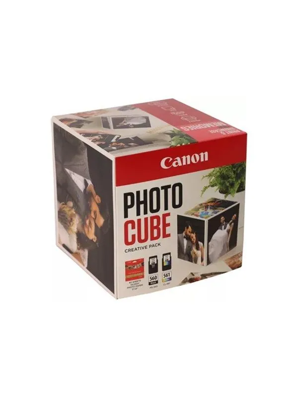 Canon Photo Cube Creative Pack - 2-pack - black colour (cyan magenta yellow) - original - glossy - ink cartridge / paper kit
