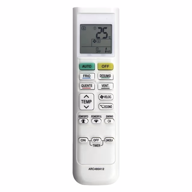 Erstatning fjernkontroll for ARC480A12 for Daikin klimaanlegg