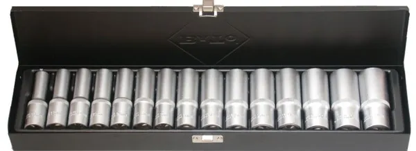 BATO Toppsett Lang 1/2" 6kt. 10-24mm. 15 deler.