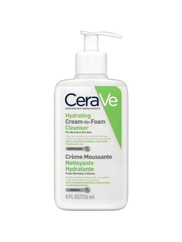 CeraVe Hydrating Cream-To-Foam Cleanser 236 ml