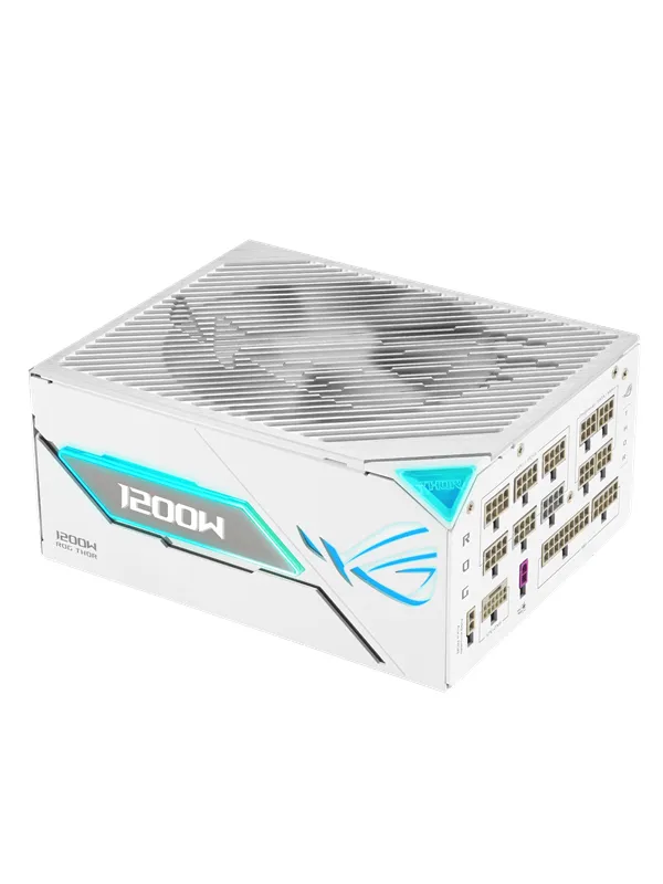 ASUS ROG THOR 1200W Platinum III White (ROG Equalizer) Strømforsyning (PSU) - 1200 Watt - ATX 3.1 - 80 Plus Platinum sertifisert