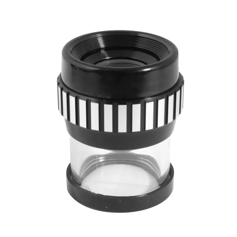 Målelupe 10X forstørrelse med linse Ø18,5 mm