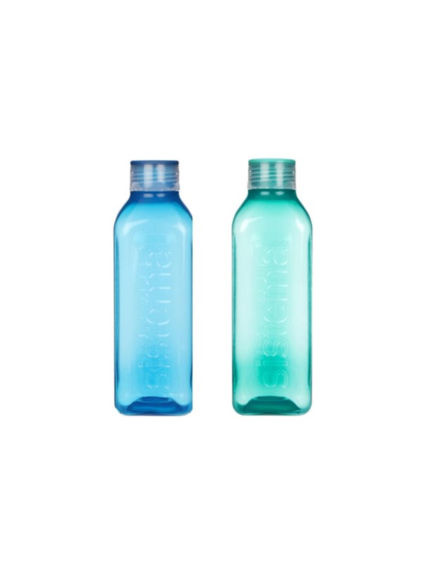 Sistema 1L Square Bottle 2 Pack