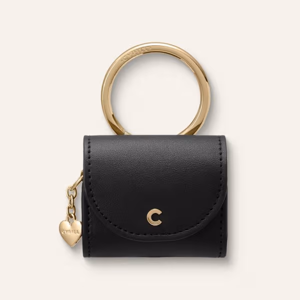 AirPods 3 Deksel Mini Bag Classic Leather Black