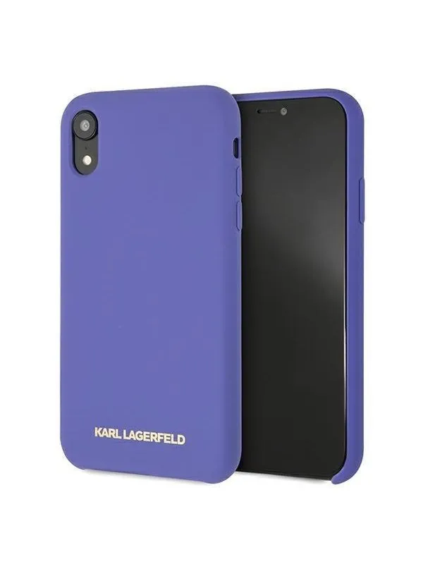 Karl Lagerfeld Silicone iPhone Xr Case - Purple