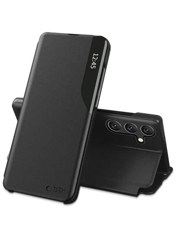 Tech-Protect Smart View Case for Samsung Galaxy A37 5G - Black