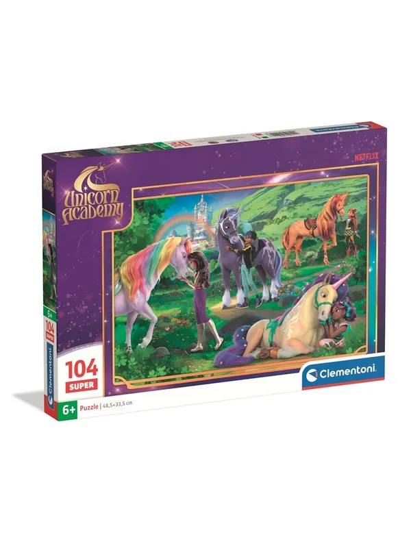 Clementoni Puzzle Super Unicorn Academy -2- 104 pieces Gulv