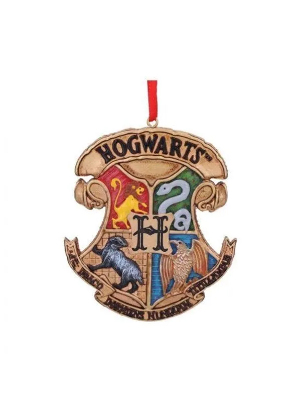 Nemesis Now - Harry Potter Hogwarts Crest (Silver)julepynt - Figur