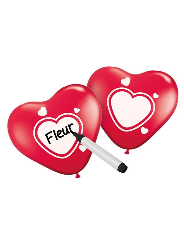 Folat BV - Writable Balloons Heart 6 pcs.