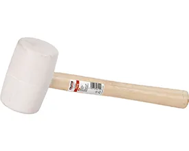 Gummiklubbe hvit 450 gram - Ø 54 mm