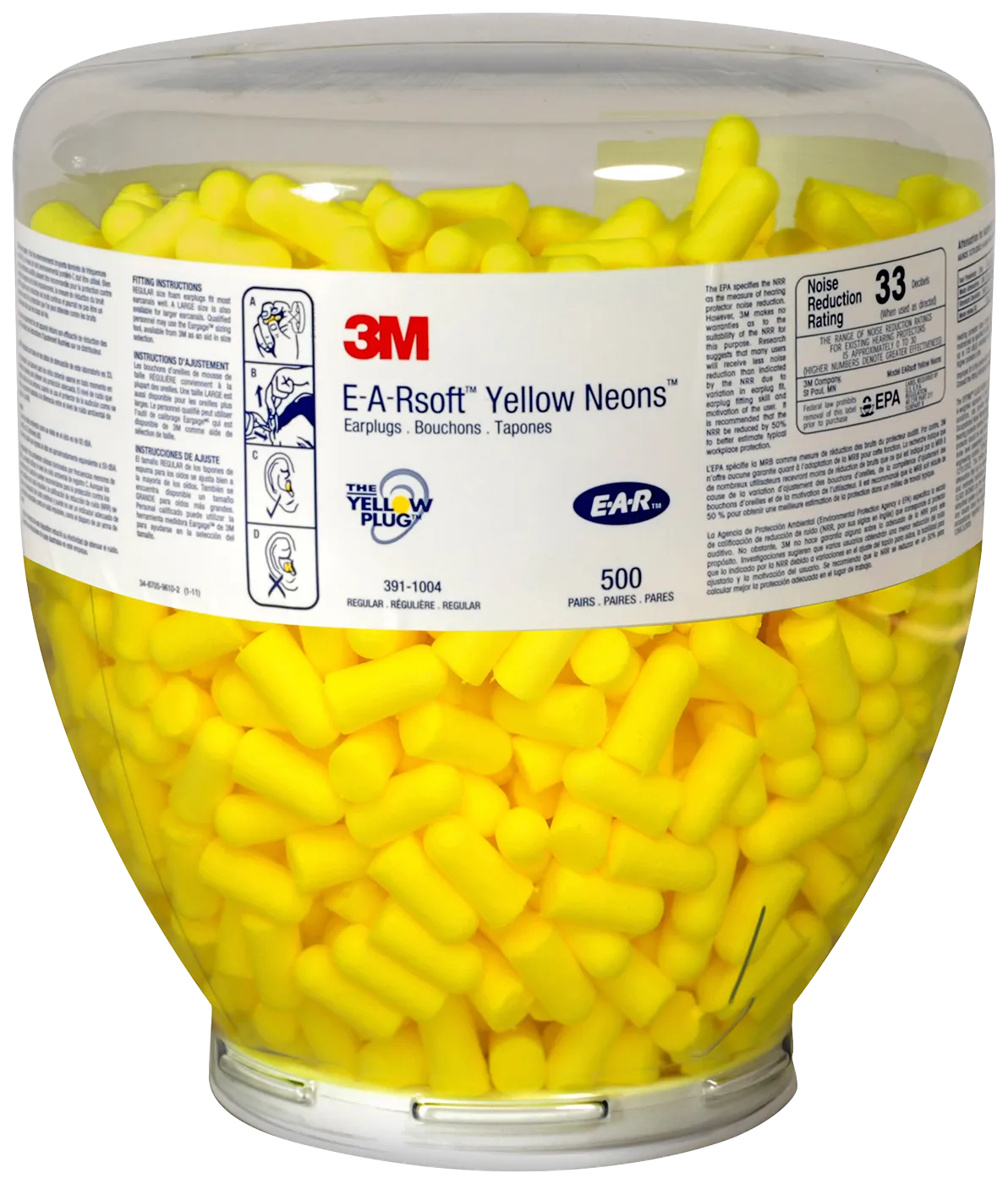 Ørepropper 3M E-A-R NEON Soft Refill