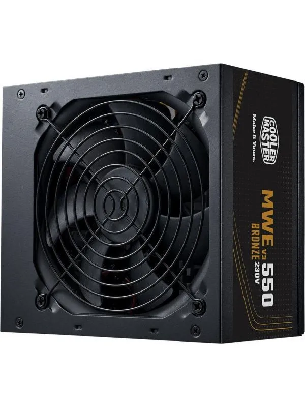 Cooler Master MWE Bronze V3 550 Strømforsyning (PSU) - 550 Watt - 120 mm - ATX - 80 Plus Bronze sertifisert
