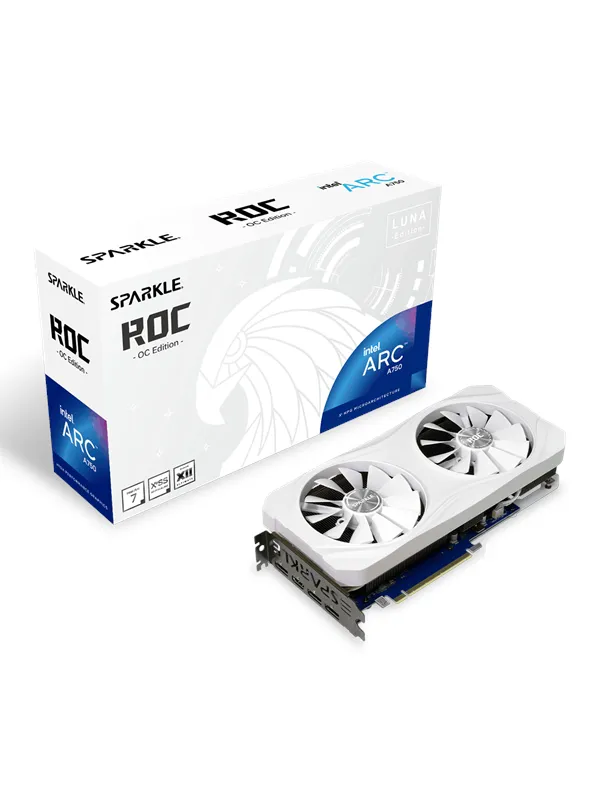 Sparkle Arc A750 ROC Luna OC - 8GB GDDR6 RAM - Grafikkort
