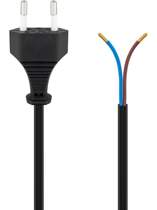 Pro Euro cord for assembly 1.5 m black