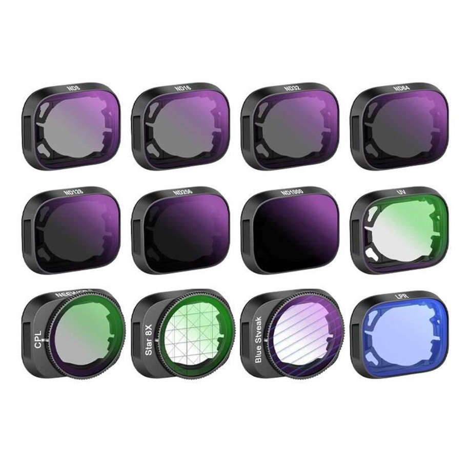 Neewer FL25 ND8/16/32/64/128/256/ND1000/UV/CPL/BSA/LPR/S filter set for DJI Mini 3 / Mini 3 Pro