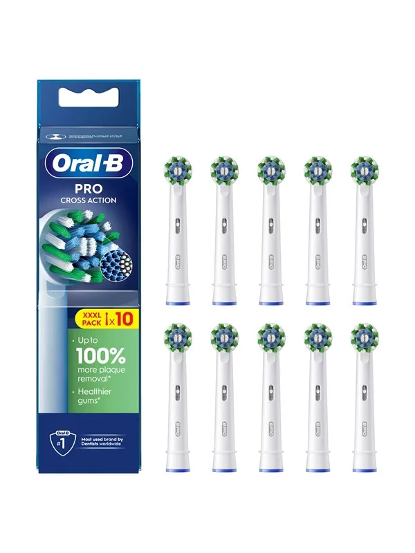 Oral-B Børstehoder Cross Action 10 stk.