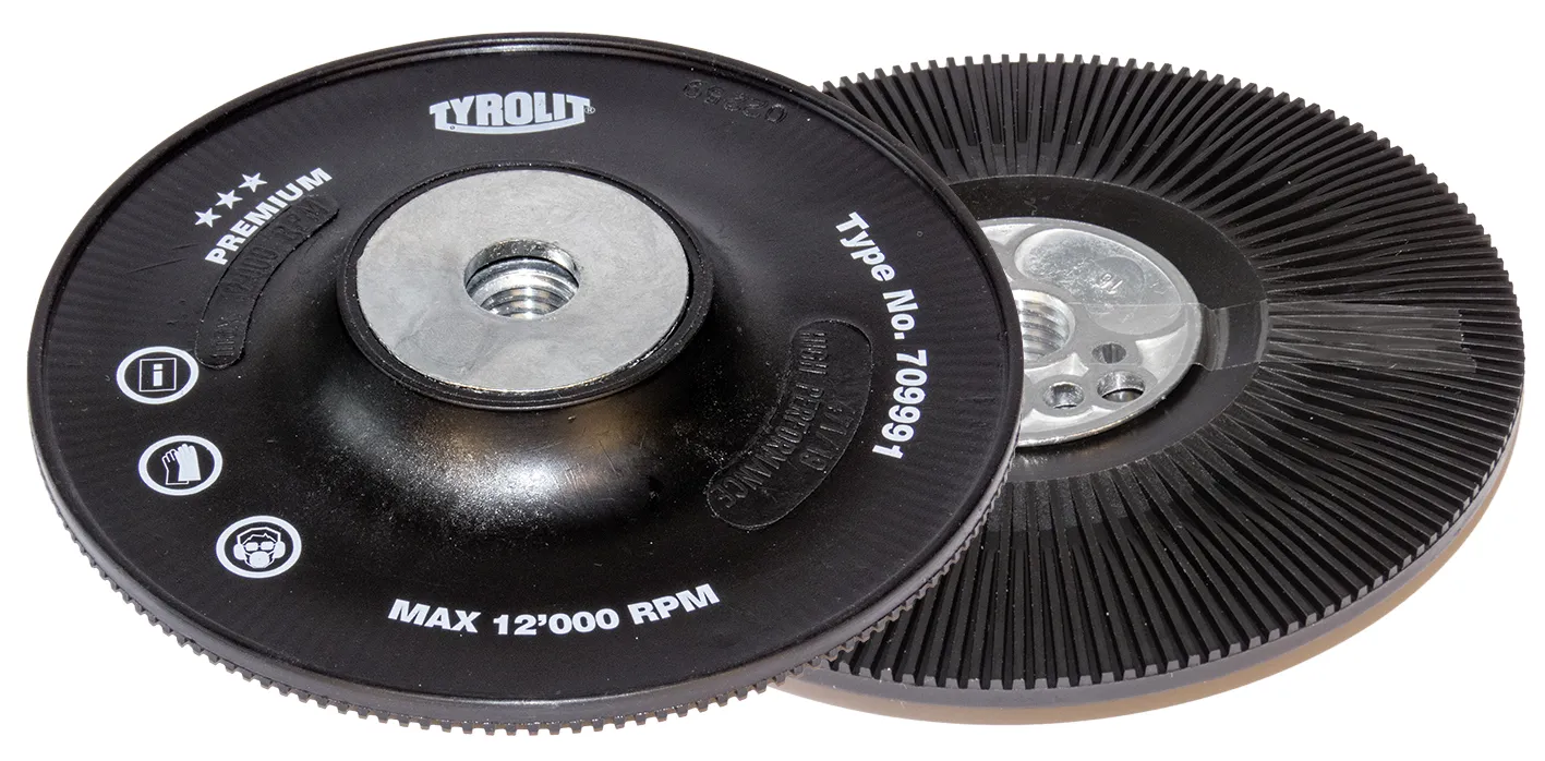 Bakplate til fiberplate turbo ø125×M14