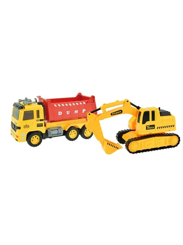Toi-Toys Cars & Trucks Dump Truck with Excavator