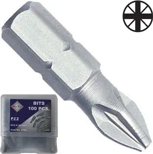 BATO 1/4" Bits Pz1 x 25mm. 100 stk. pk.