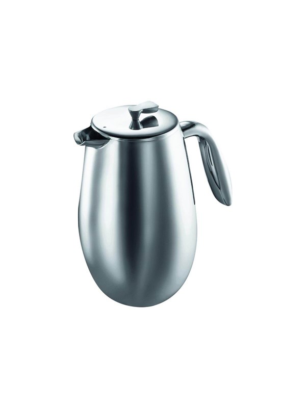 BODUM Columbia - french press - shiny - Size 13.5 x 18.5 cm - Height 21 cm - 1 L - Chrome