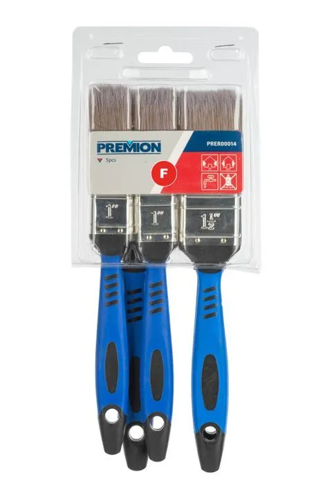 Penselsett 5 deler 2x 25 - 2x 38 1x 50 mm