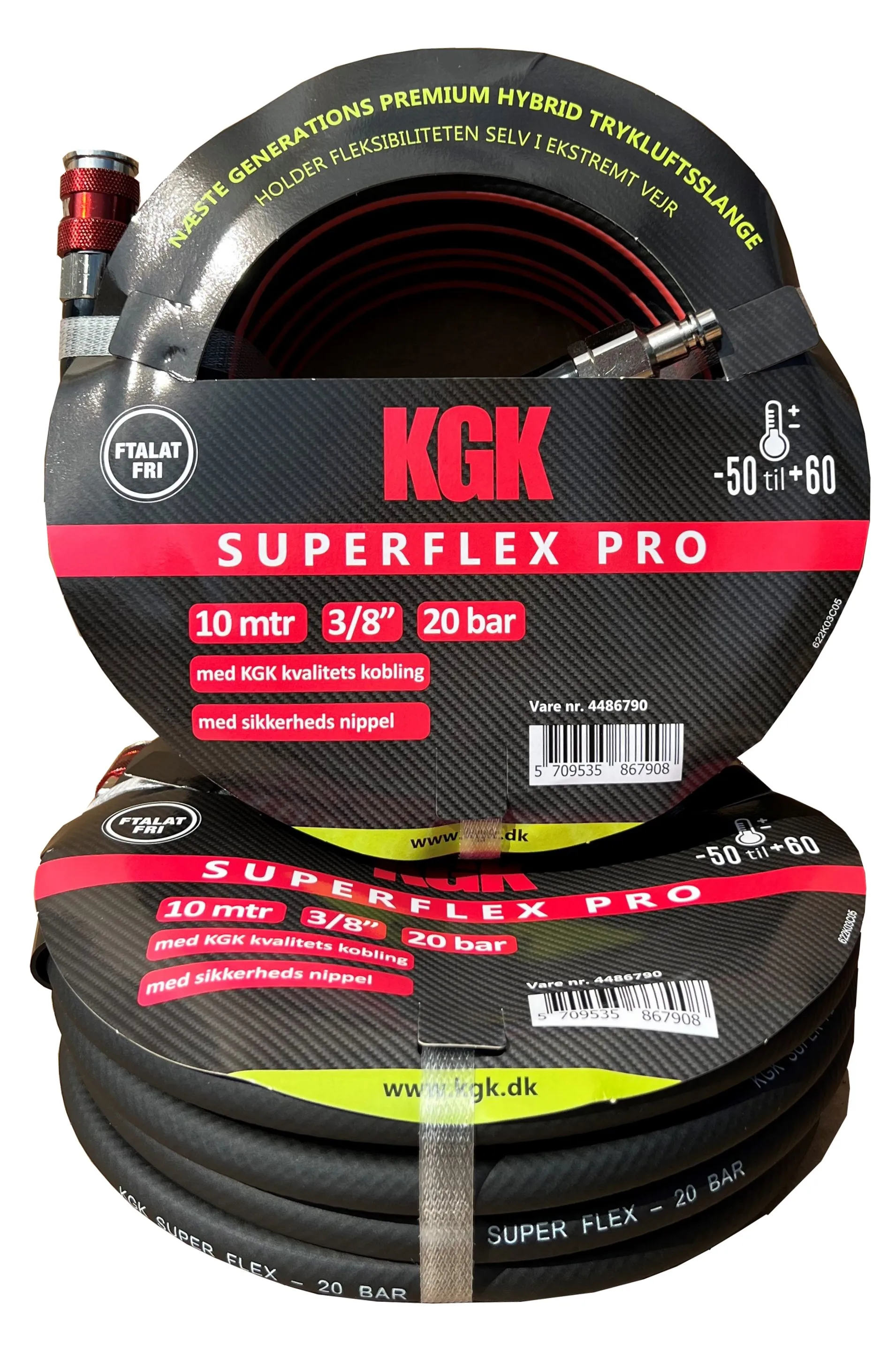 Trykkluftslange Superflex Pro 3/8" x 20 mtr.
