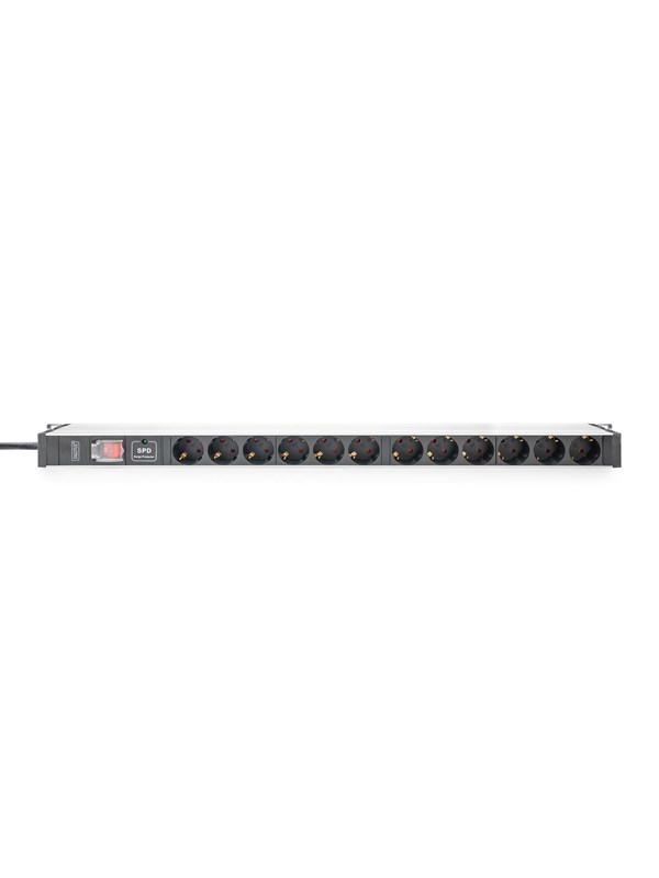 DIGITUS 12-Port - 1U - Aluminum PDU