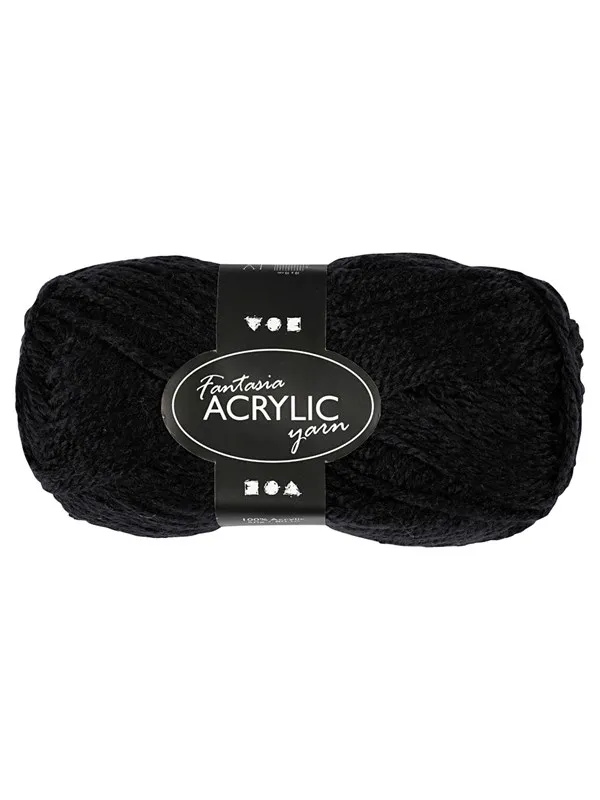 Creativ Company Acrylic yarn Black 50gr 80m