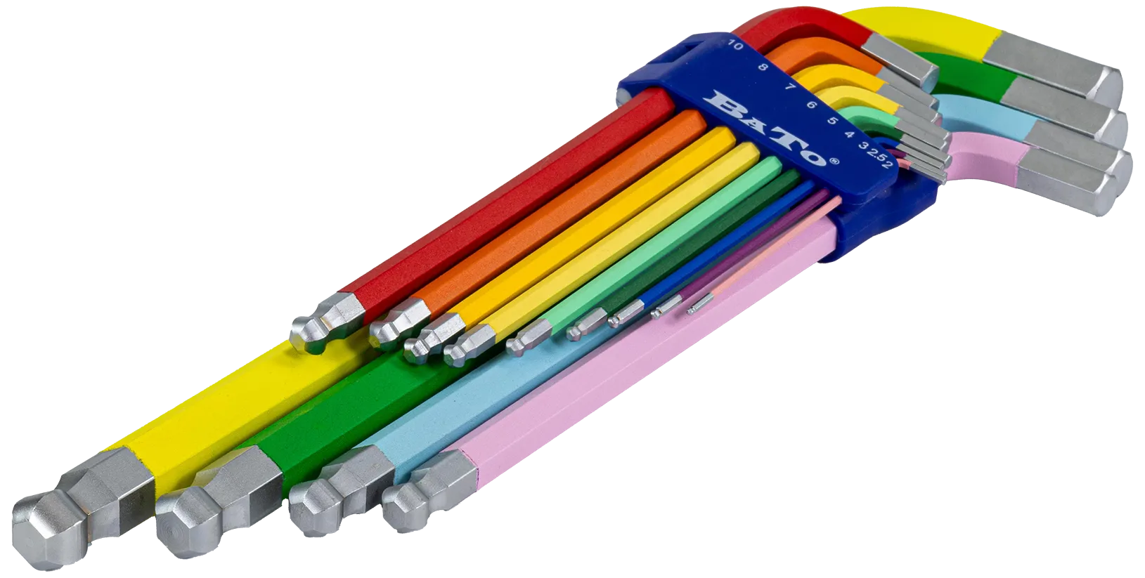 Bato unbrakonøkkelsett XXL med kule 2-19mm, 13 deler