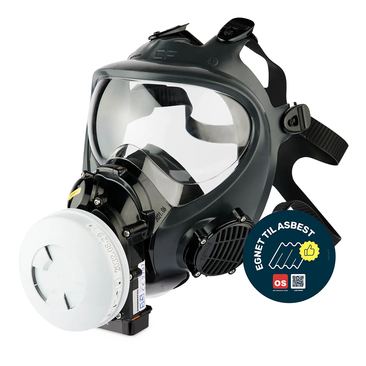 Helmaske STS Synchro 01 med motor, str M, inkl boks, lader, batteri og P3-filter