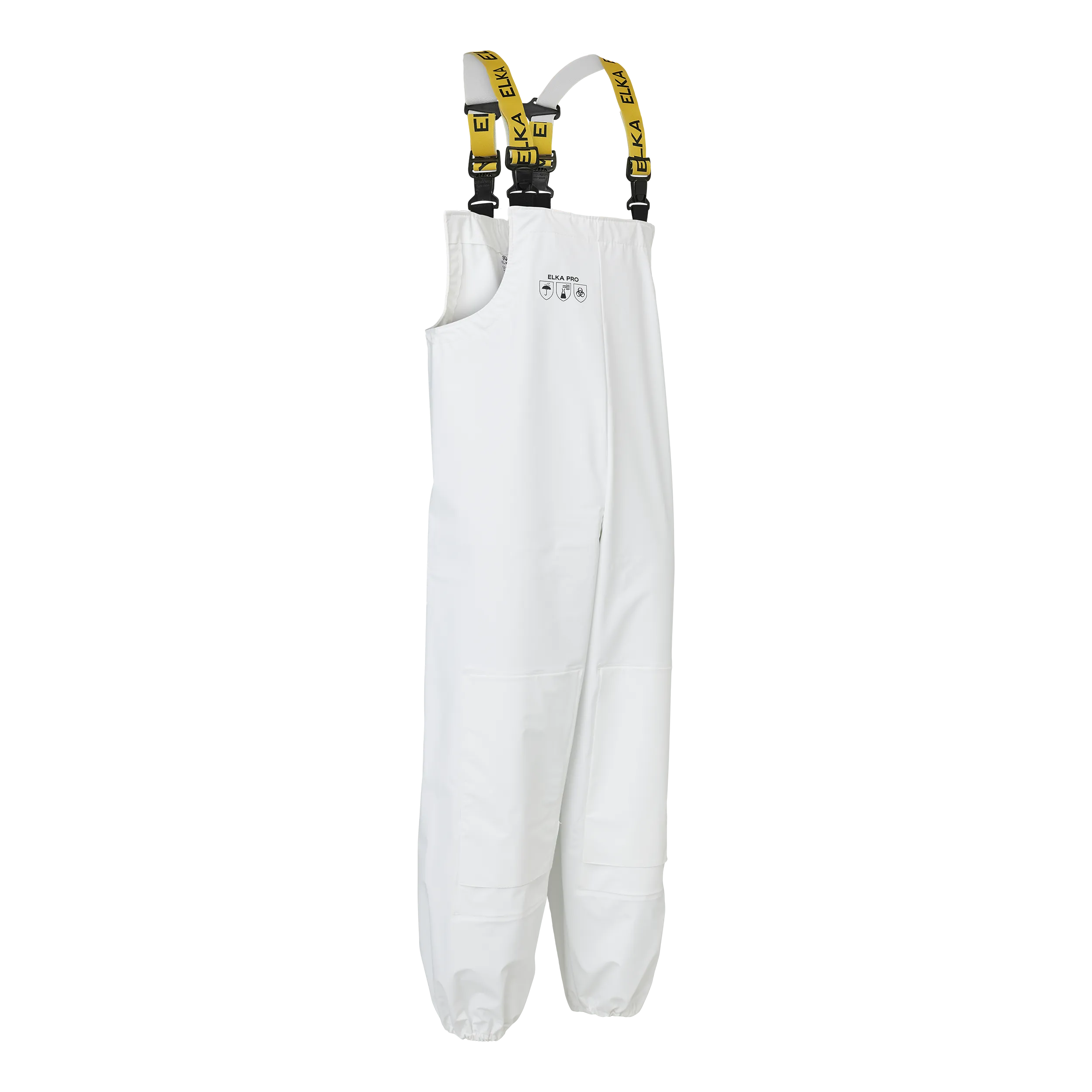 ELKA PRO Overall m/ lommer til kneputer - Hvit - XS