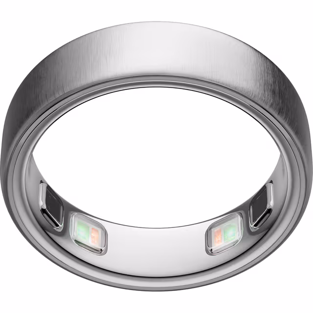 Oura Ring 5 smartring størrelse 9 (børstet sølv)
