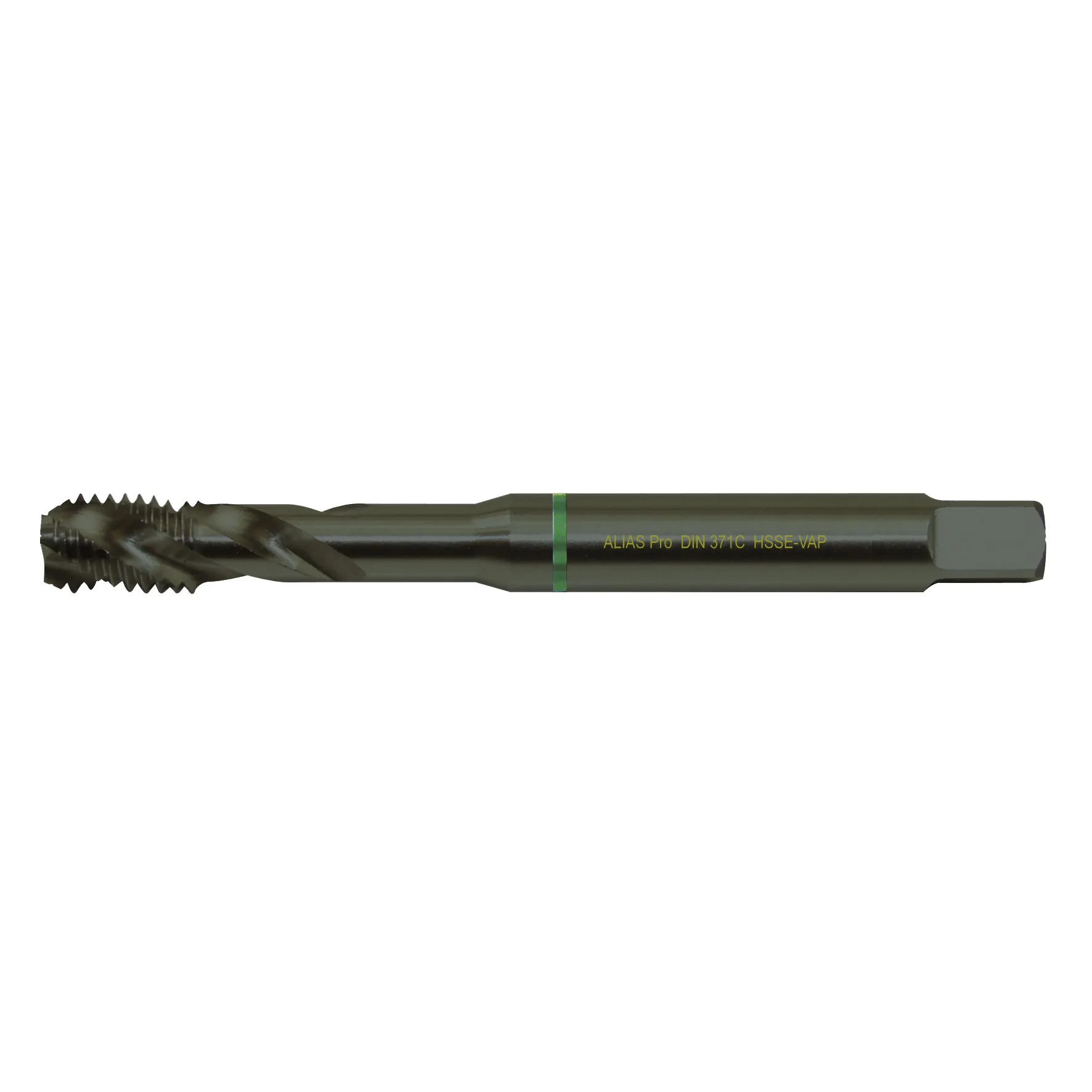 ALIAS spiraltap HSS-E VAP DIN371 grønring M5 x 0,80 mm