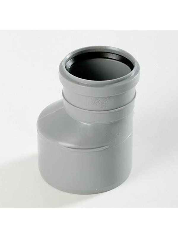 Wavin Wafix pp reducer long 75 x 40 mm grey