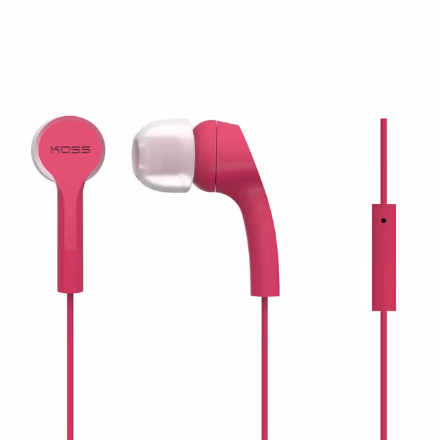 KOSS Øreplugger KEB9iP Rosa In-Ear med one touch mic