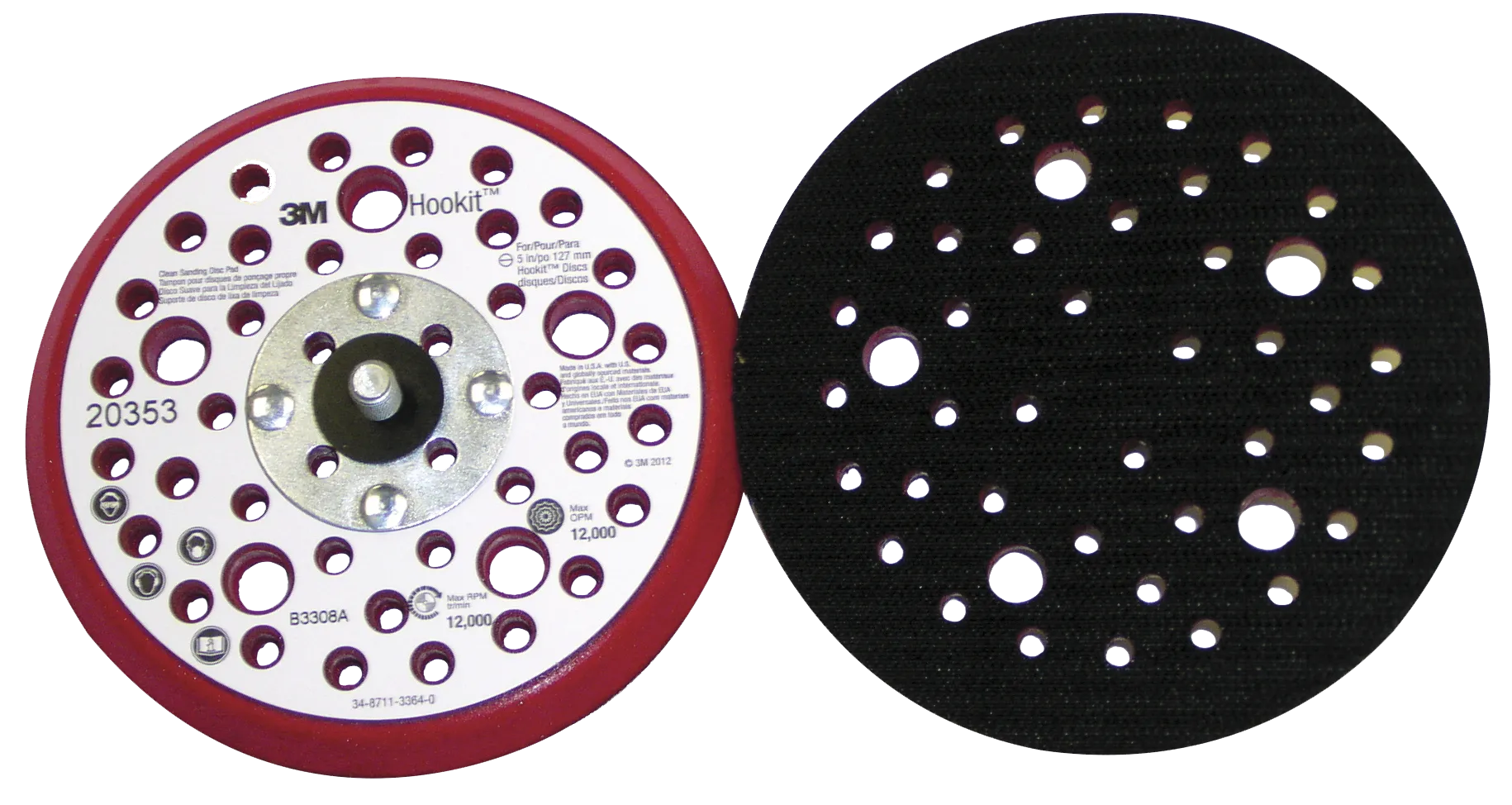 Bagplade low profile ø125mm 5/16"