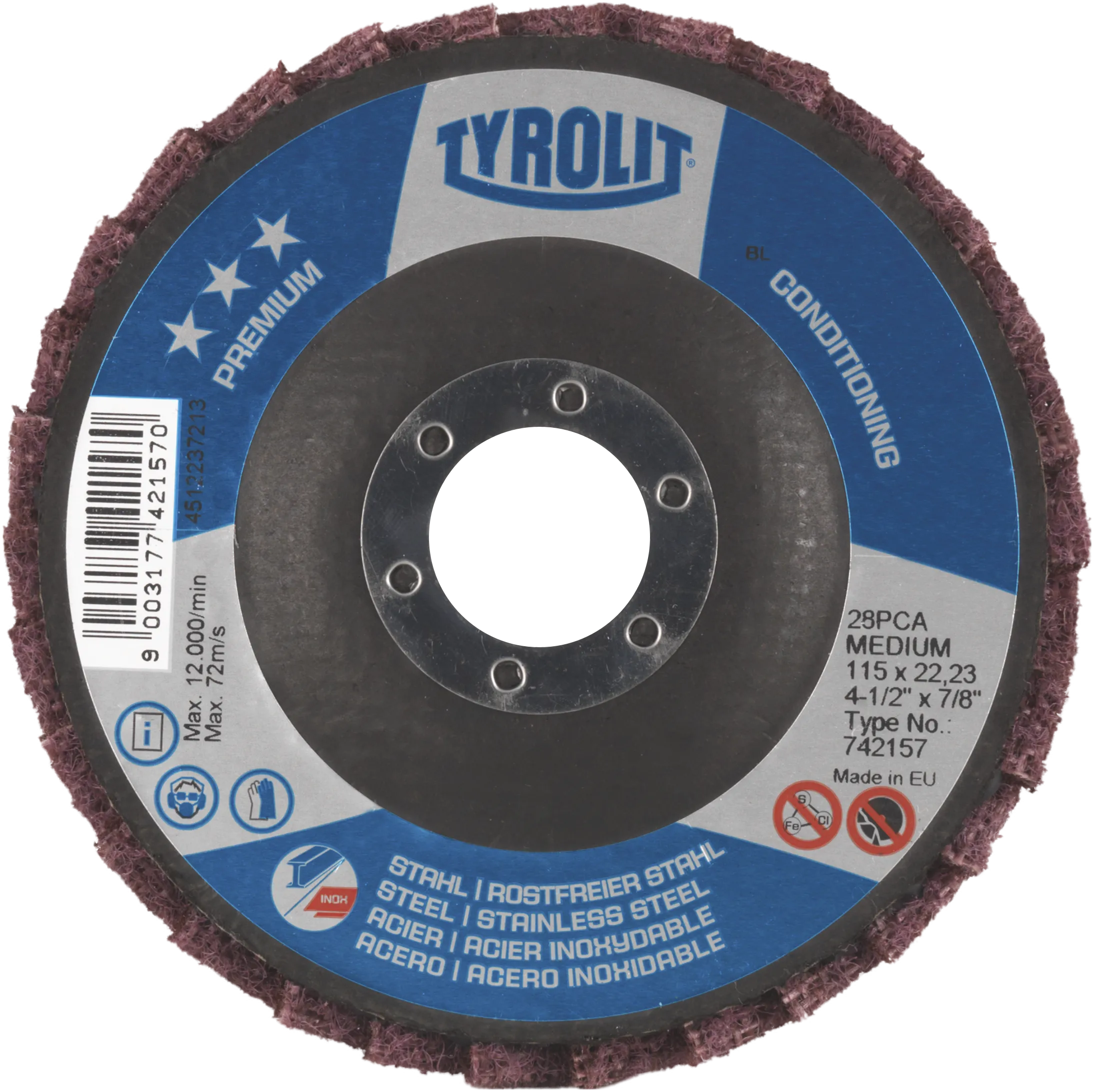 Lamellrondell Premium 28PCA ø115 medium