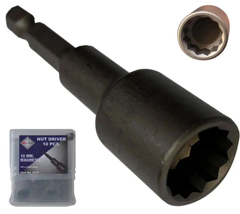 BATO 1/4" Boltbits 12 kt. 11 mm. 10 stk. pk.